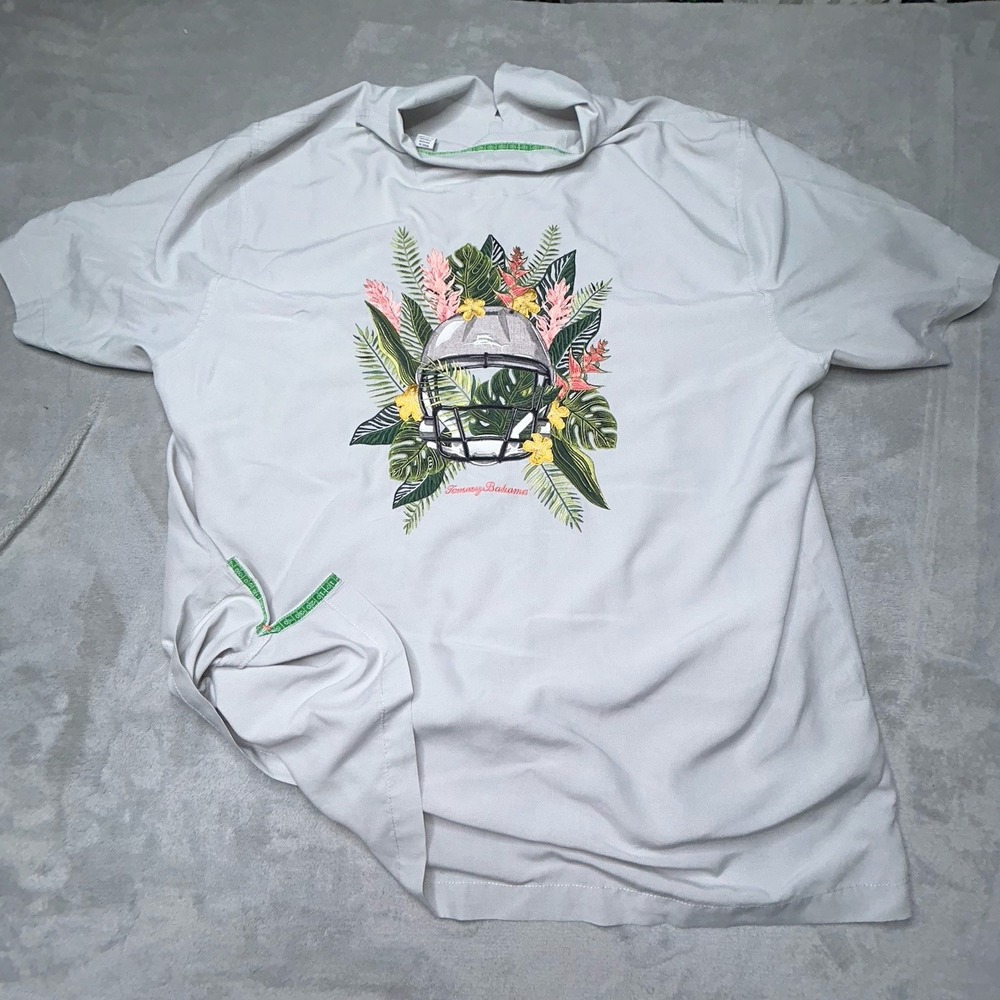 Tommy Bahama 3XL Tall Coconut Point Texas Longhorn Shirt Football Helmet Camp